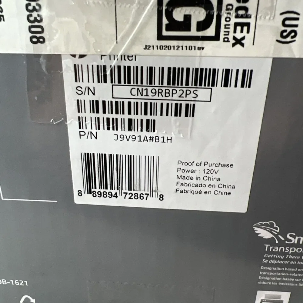 HP DeskJet 3755 Wireless All-in-One Inkjet Printer White New Open Box